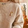 Backpack Pin Enamel Bow Tie Cat Brooch, Cartoon Kitten Metal Badge Lapel Pin, Hats Bags Scarves Clothes Decorative Accessory Brooch