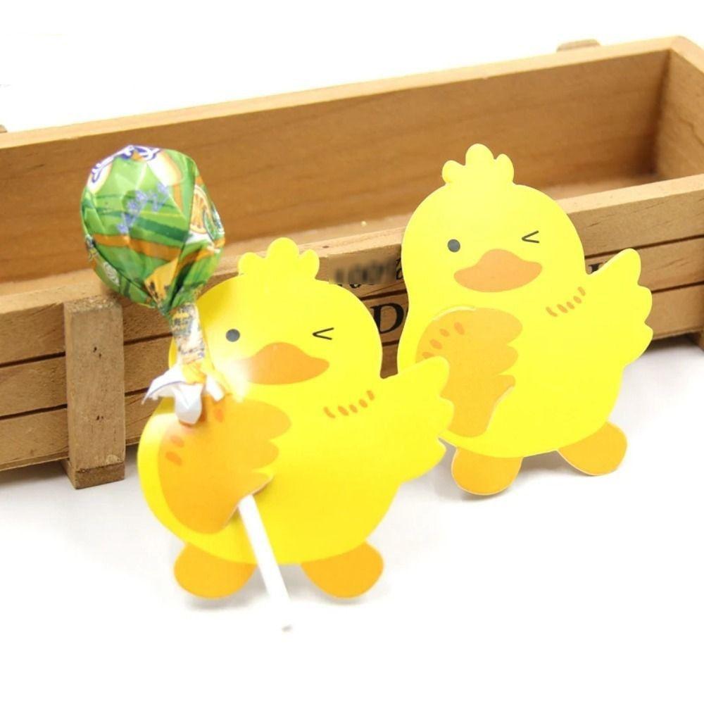 Lollipop Dekoration Karten Cartoon Tier Muster Tiere Themed Party Kindergarten Nachricht DIY Karte Ostern Dekorationen