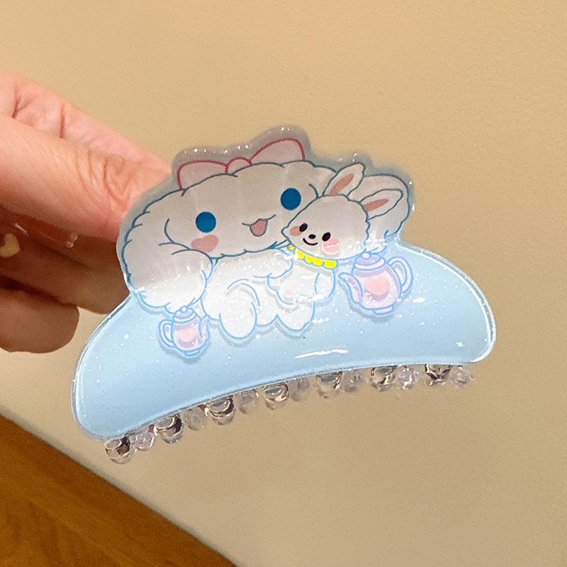 Sanrio Akrylové sponky do vlasů Hello Kitty Cinnamoroll Kuromi Sponka do vlasů Žraločí sponka Doplňky do vlasů Dárky k narozeninám pro dívky