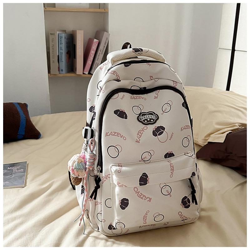 High Value, Fresh and Sweet Alphabet Backpack, Light, Simple and Large-capacity Backpack for Junior High School Students
