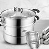 ASD Stainless Steel Double-Layer Steamer Pot 26cm