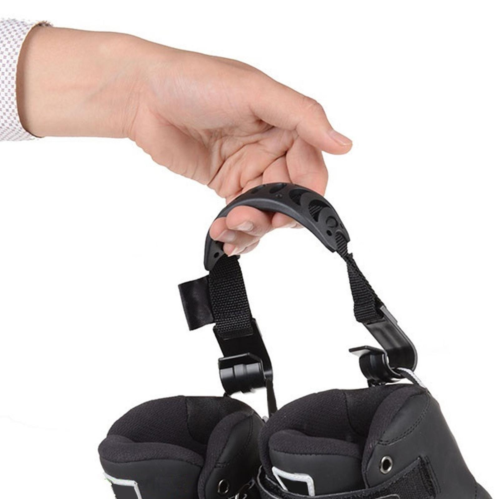 

Roller Skates Shoes High Strength Hook Convenient Skates Handles Laces For Outdoor Skating Accessories one size чорний