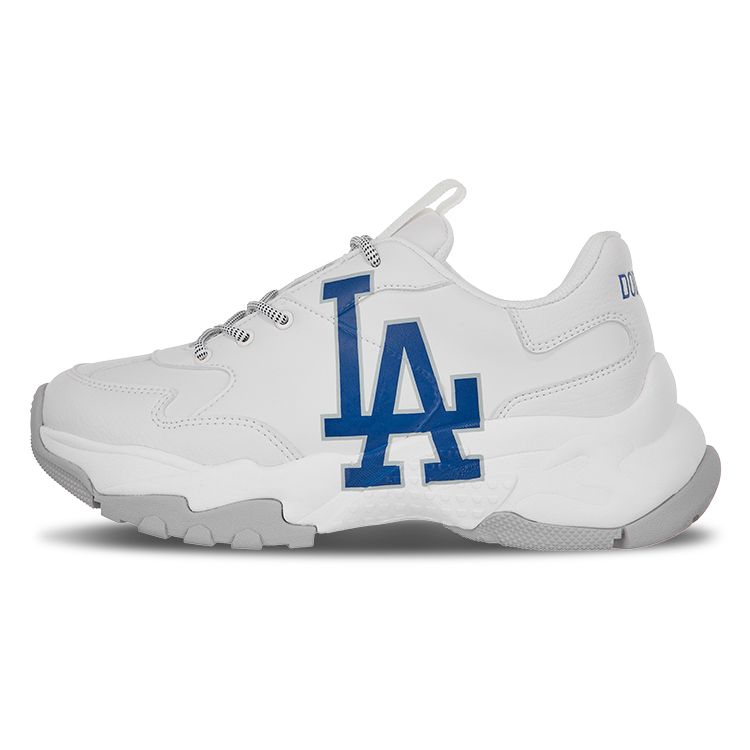 MLB Big Ball Chunky LA Retro Höhensteigernde Low Top Dad Schuhe Unisex Sneaker Weiß 32SHC1011-07W 38.5 blue