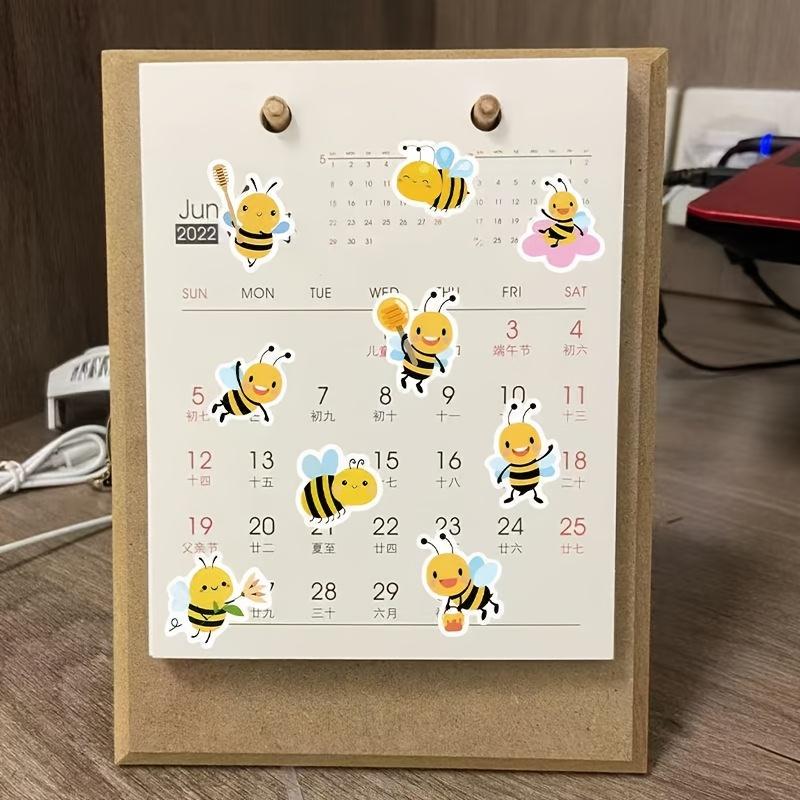 500pcs Cartoon Bee Stickers Suitable for Office Decoration, Labeling, Sealing Envelopes, Party Decorations, And Office Supplies.