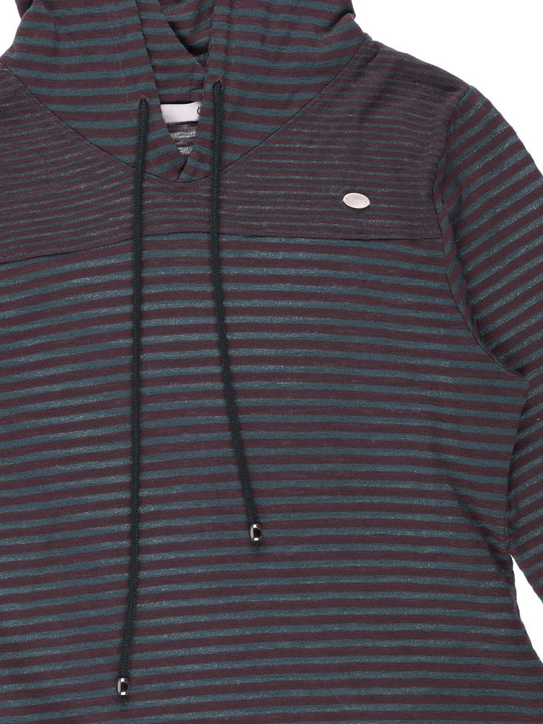 Onseuka Stripe Hoodie Dress (Green Plum)