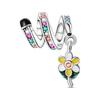 copper Romantic Flower Charm Bead Charms Bloom Rose Pendants Bead Charms fit Authentic Bracelets Necklaces Do It Yourself Jewellery Gift for Women