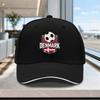 Adjustable Danish Football Team Logo Baseball Cap  Lightweight Unisex Printed Hat for Outdoor Weddings Parties