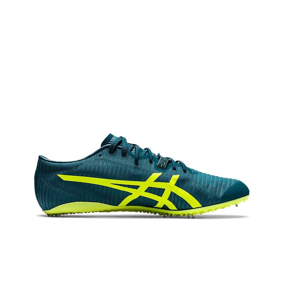 Asics Metasprint Professional Track Low-Top Laufschuhe Unisex Sneaker Blau Gelb 1093A118-300