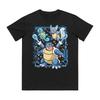 Squirtle Evolution Printed Pure Cotton T-shirt Men and Women Spring/Summer  Collection Fashion Short Sleeved Shirt