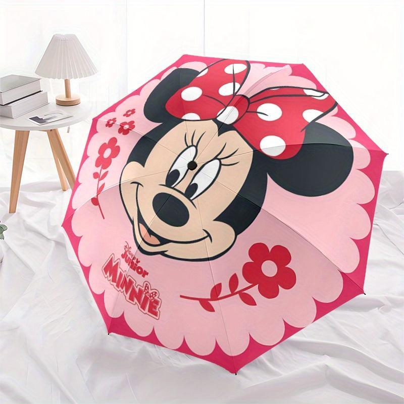 1pc Minnie Mouse Automatic Folding Umbrella, Compact Portable Travel Umbrella, Perfect Gift for Friends  yy250806050