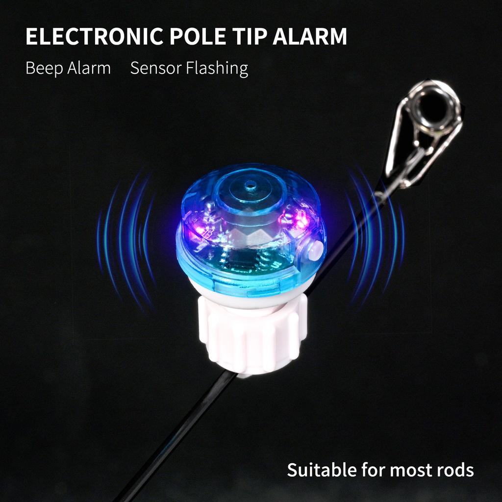 Fishing Bite Alarm Lamp Night Fishing Rod Tip Strike Sensor Alert Light Fishing Electronic Bite Indicator LED Rod Lamp