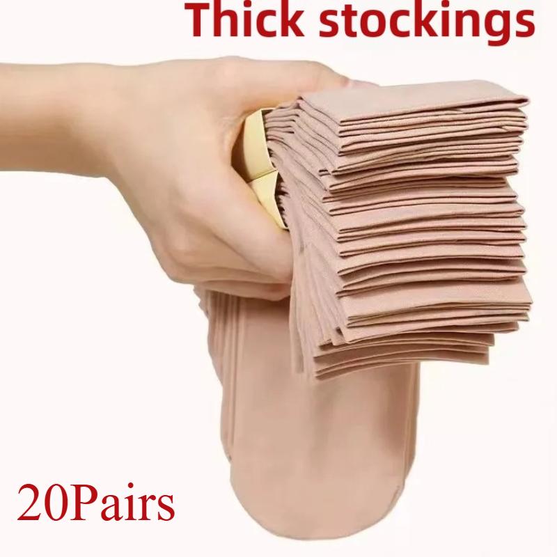 20 párů zesílené sametové středně vysoké podzimní zimní bavlněné ponožky pro muže a ženy, odolné proti opotřebení, proti zasekávání nití, ponožky s ocelovým drátem