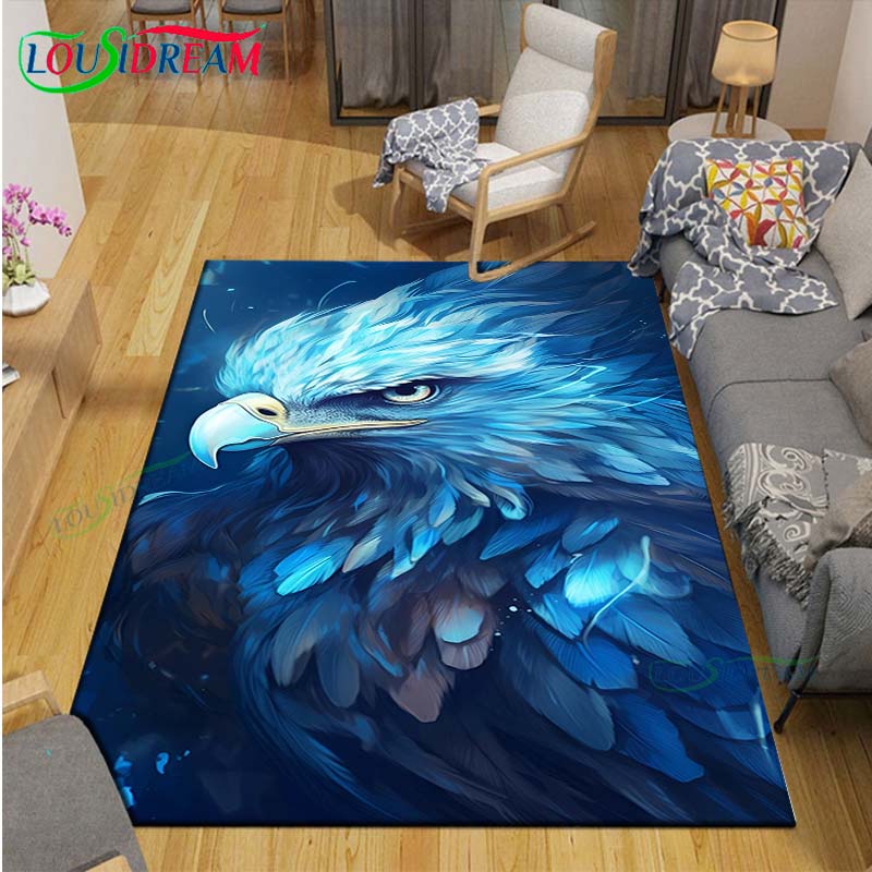 Popular Mythical Beast Phoenix Printed  Carpet Living Room Anti-Skid Area Rug Kids Bedroom Mats Yoga Mat Carpet Decor Gift