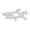 Multifunctional Stainless Steel Card Tool: Wrench, Bottle Opener, Screwdriver - Shark Design