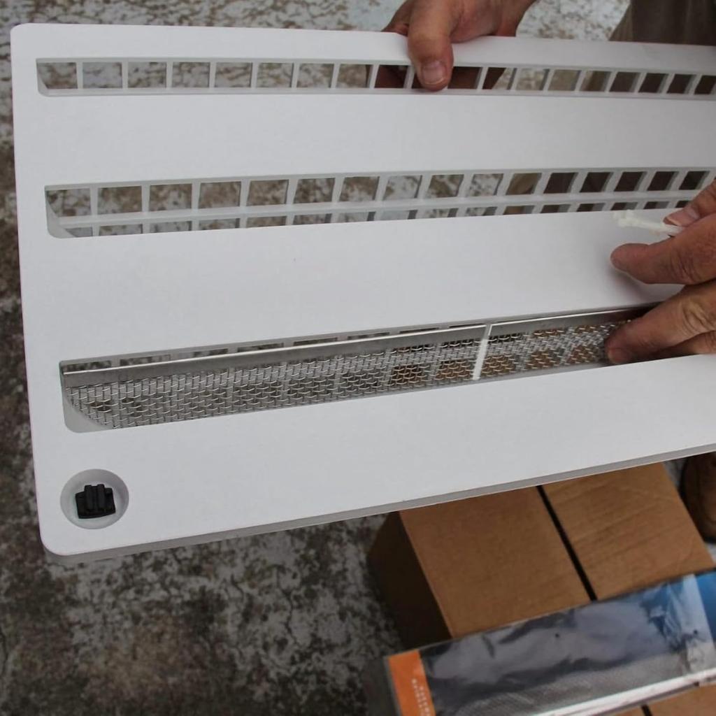 Eazy2HD 10 Pack Flying Ect Screen For RV Refrigerator And Furnace Vents - Stainless Steel Mesh With Tallation Tool And Silicone Rubber For Camper