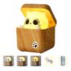 Intelligent Night Light with Shy Cats Design and Adjustable Brightness Eye Caring Bedside Lamp Suitable for Kids Room