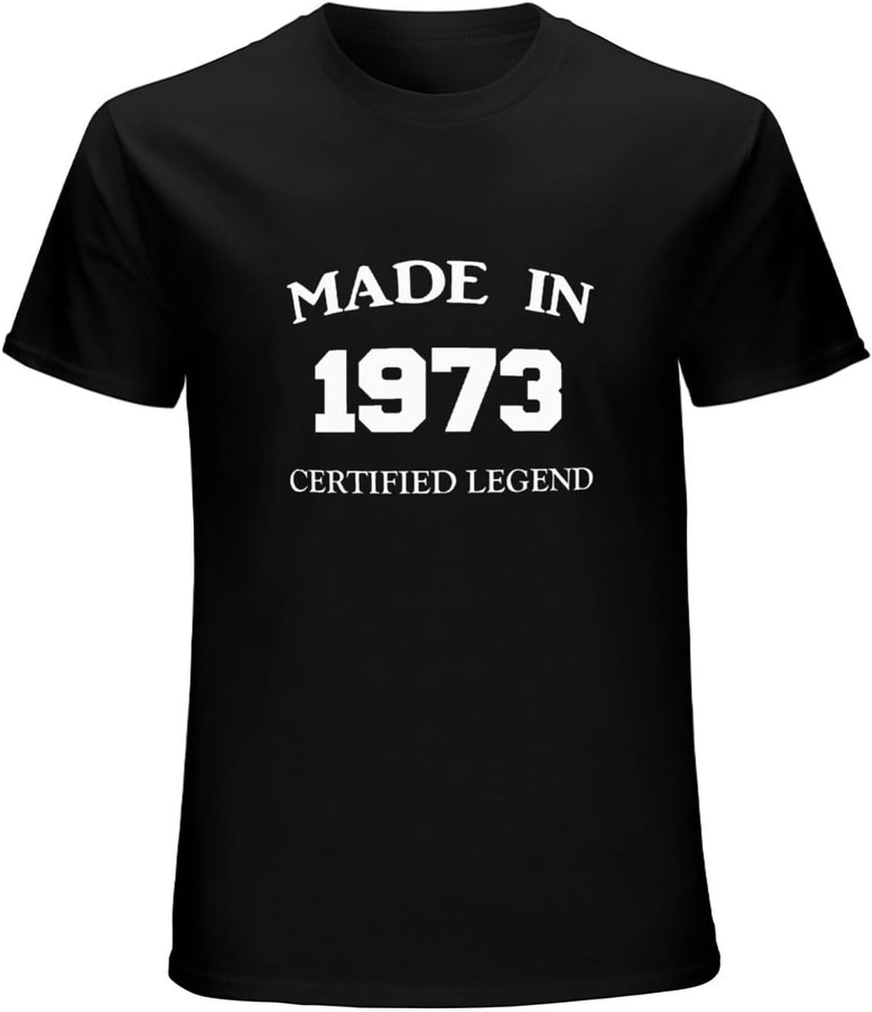 Made in 1973 Ladies T Shirt 50TH Birthday Present Gift IDEA TOP Funny Cool 3XL чёрный