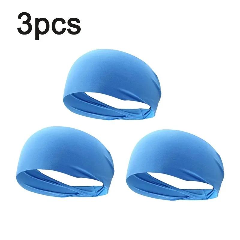 1-8PC sweatband for men women elastic sport hairbands head band yoga headbands headwear headwrap sports workout hair accessories