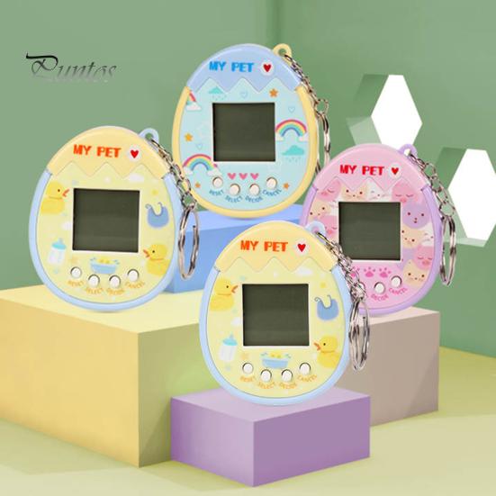 Elektroniczna zabawka dla zwierząt z brelokiem 168 zwierząt Mini cyfrowa maszyna dla zwierząt domowych przenośna wirtualna konsola do gier dla zwierząt plecak wisiorek dla dzieci dorośli urodziny