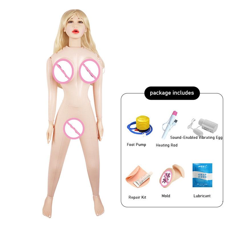 Bambola Gonfiabile Realistica Spessa 165cm Amore per Uomini Canali Tripli Orale Vaginale Anale Giocattolo per Adulti