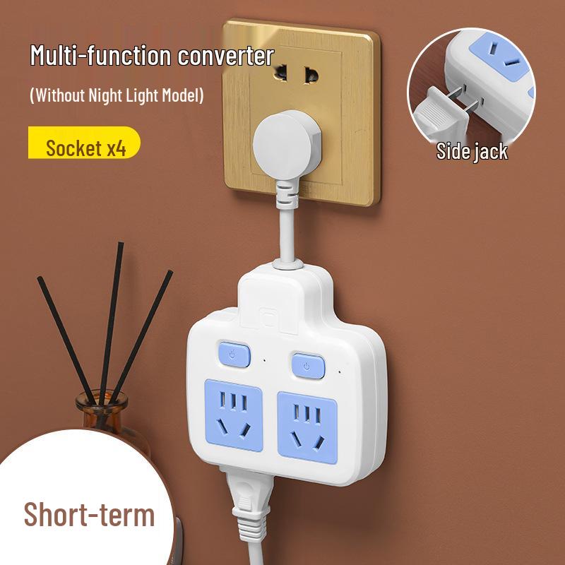 Multi-Hole Wireless Power Strip with Extension Cord