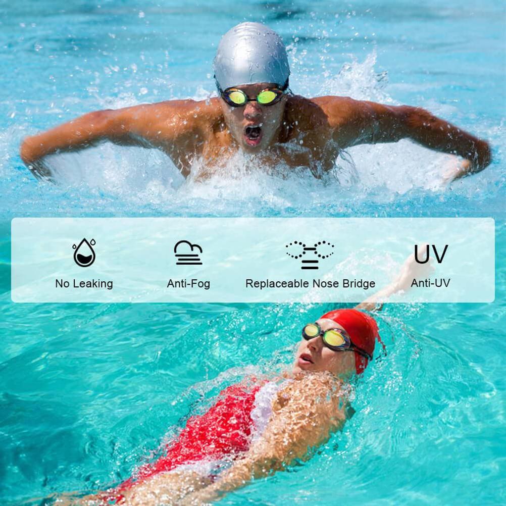Swimming Goggles Waterproof Anti Fog Mirrored Swimming Goggles UV Protection Swimming Training