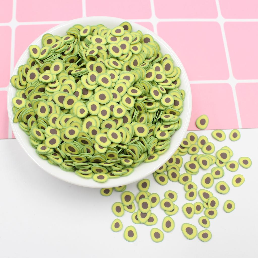 Hot Selling Miniature Polymer Clay Figurine Multi-Fruit Slices Sprinkles for Kids Craft and Slime