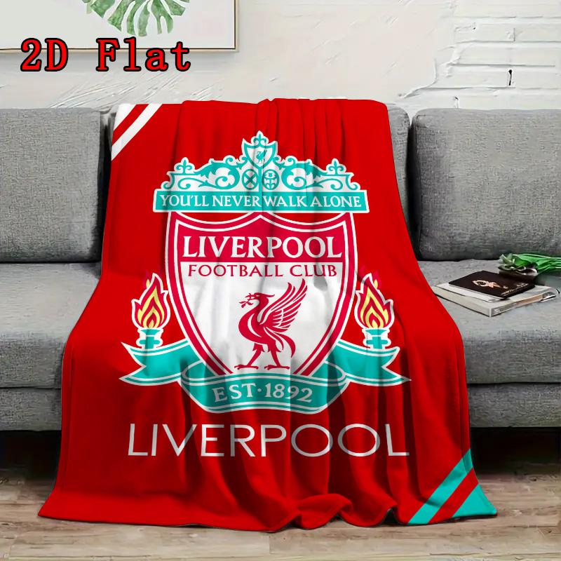 Coperta di Flanella con Fantasia Liverpool Alta Qualità Tutte le Stagioni Calore e Comfort Perfetta per Regali di Natale.