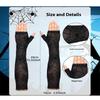 Fancy Thin Halloween Gloves Gothic Lolita Spider Web Gloves Long Half-Finger Mesh Mitten Cosplay