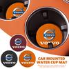 For Volvo 2Pcs Leather Car Coaster Water Cup Slot Mat Anti-slip Pad Xc60 Xc90 V40 V60 S60 V50 V90 S80 C40 XC40 V70 XC70 C30