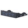 USB3.0 Floppy Front Panel 3.5   Floppy Bay 19 Pin To 4 Interface USB3.0 HUB