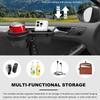 Car Door Side Window Organizer Hanging Storage Rack With Cup Holder Phone Slot Durable Plastic Storage Auto Accessories