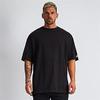 OROLN Men's Gym T-Shirt, Muscle Training Wear, Sportswear, Stylish, Oversized, Short Sleeve, Stretch, Fitness, Sweat-Wicking, Breathable, Solid Color