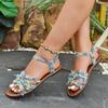 Fashion Women Sandals 2025 New Trend Flat Sandals Femme Summer Sexy Comfortable Shoes for Woman Lightweight Outdoor Beach Shoes Female