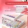 Sakura Esports 104-Key Wired Mechanical Keyboard for Girls - PBT Translucent Design, Universal for Office Use