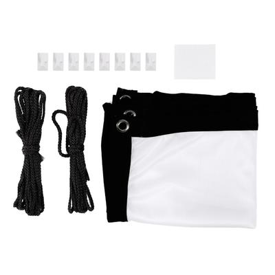 16:9 Verdicken Sie tragbare, knitterfreie, weiche, weiße Polyester-Projektor-Vorhang-Projektionsleinwand(40 Zoll )