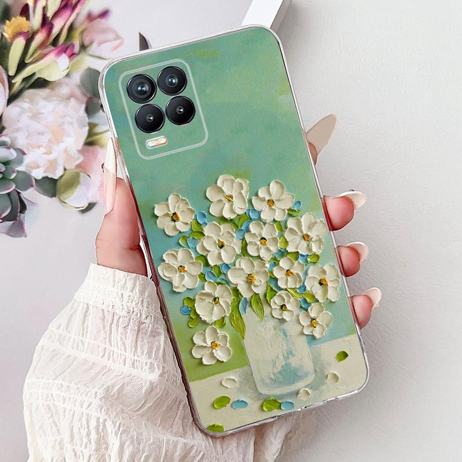 Cute Cat Fashion Painted Cover For Realme 8 Case Cover For Realme 8 Pro Soft Silicone Phone Case For Realme8 5G Realme 8i Bumper
