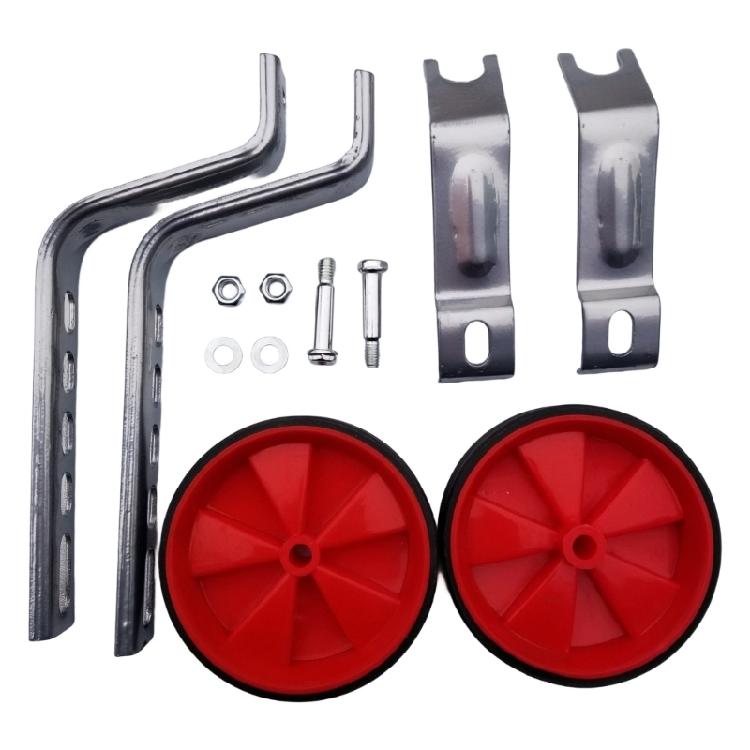 Kids Bicycles Training Wheels Auxiliary Wheel Replacement For 12 To 20Inch Bikes Improve Stabilizers With Metal Brackets