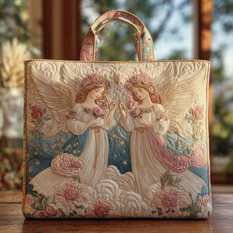 Girls Fashion Tote Bag Digital Print Quilted Shoulder Medium Size Street Style