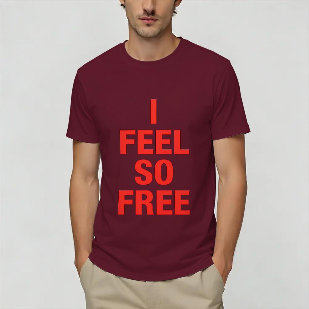 I Feel So Free Unisex T Shirts MMadonnaS Novelty Tees Short Sleeve Round Collar TShirts 100 Cotton New Arrival Clothes