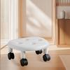 Low Roller Seating PU   Plastic Structure Movable   Wheels Stool for Living Room Baby Room