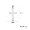 Classic Minimalist Titanium Steel Cross Pendant Necklace Unisex Summer Jewelry Tarnish Resistant Fashion Accessory