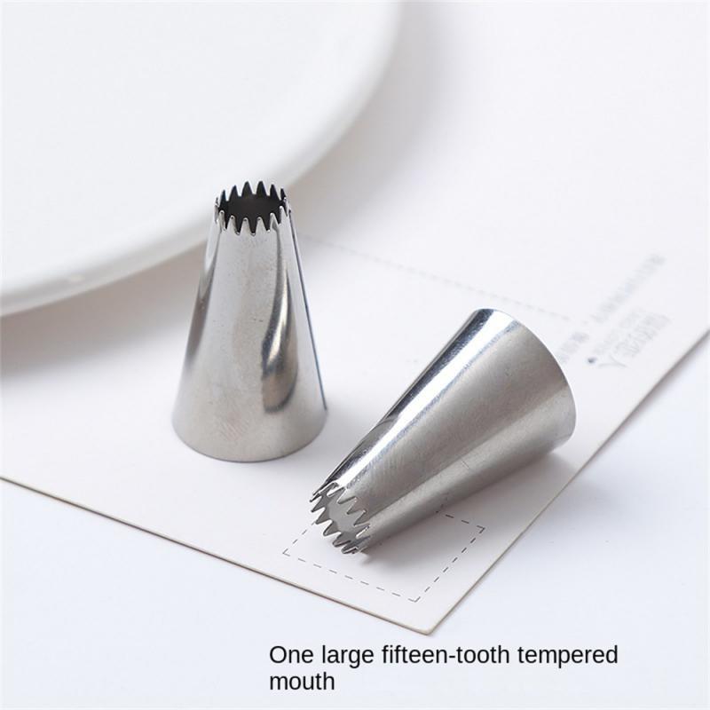 Duze Sfaturi pentru decorarea prăjiturii Cremă pentru glazură din oțel inoxidabilDuze Pungi de patiserie Diy Strângere pentru coacere Pungă de montare lucrată manual