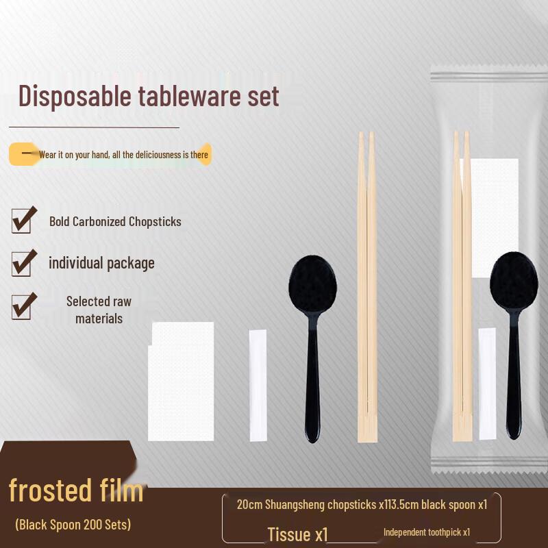 

Yu Chu Disposable 4-Piece Cutlery Set