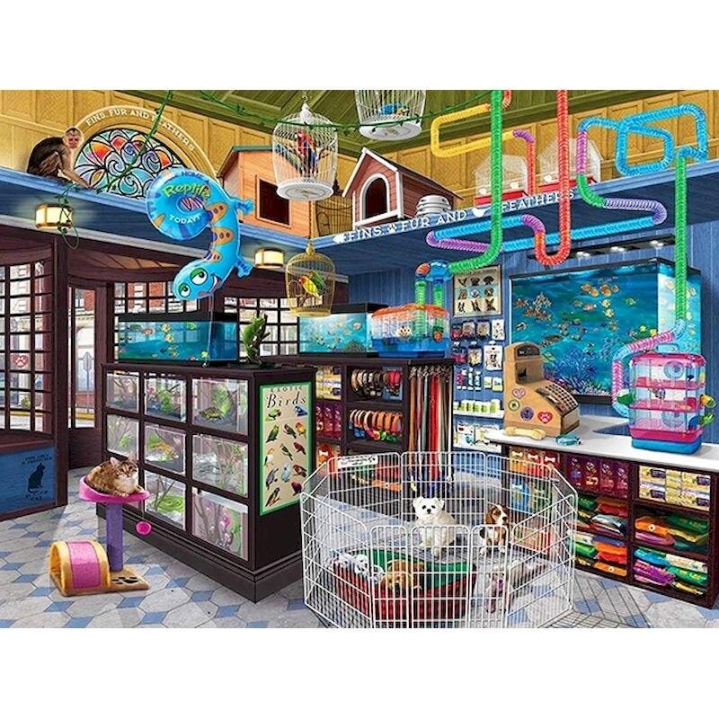 Diamant-Stickerei, Gebäude, Landschaft, Kreuzstich-Set, komplettes rundes Diamantgemälde, Mosaik, Heimdekoration