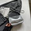 Women's chain crossbody bag  popular silver bag  single shoulder  small square bag  summer  everything