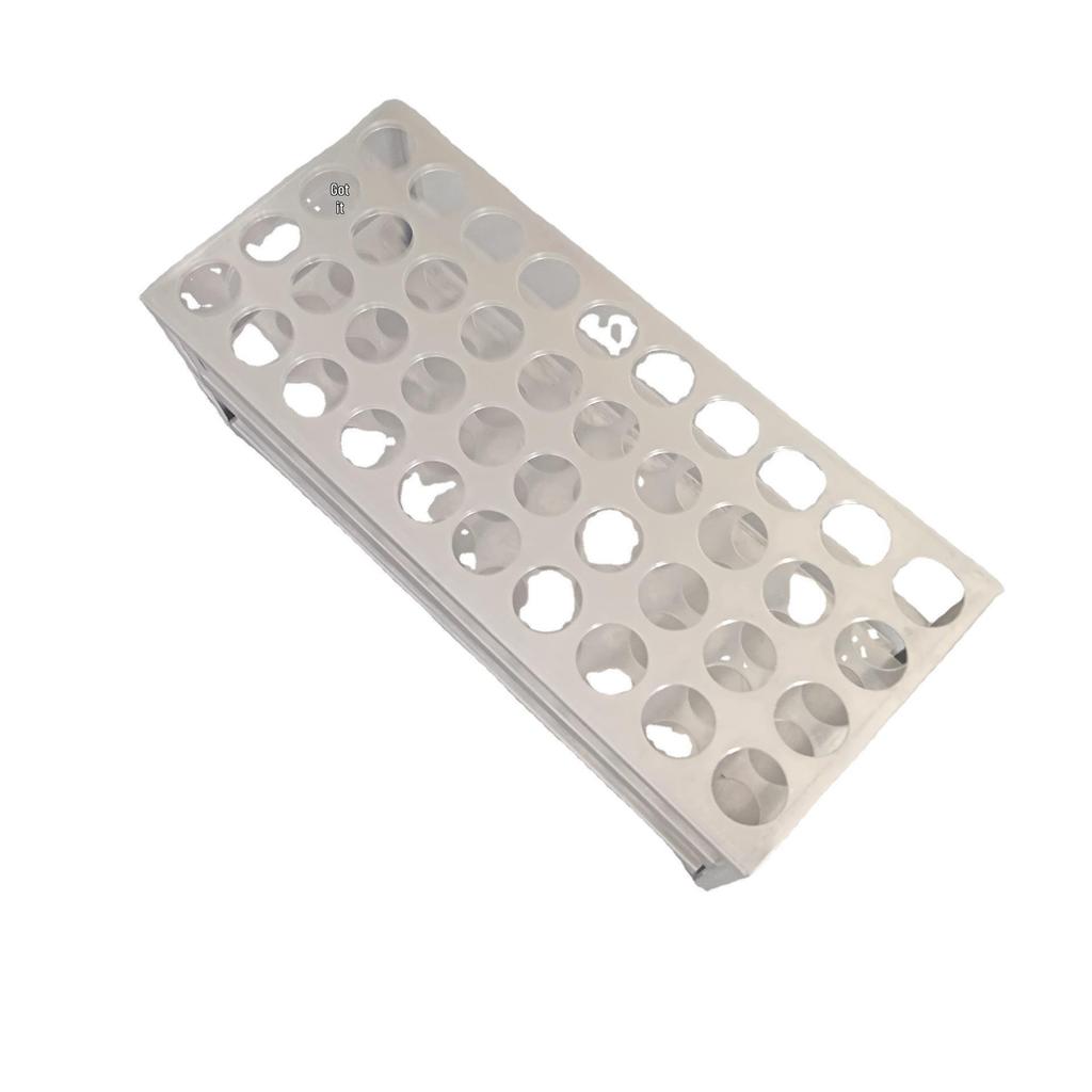 Estante para Tubos de Ensayo y Tubos de Centrifugación de Aluminio, Modelo 18.5*4020.5*40, para Experimentos de Laboratorio