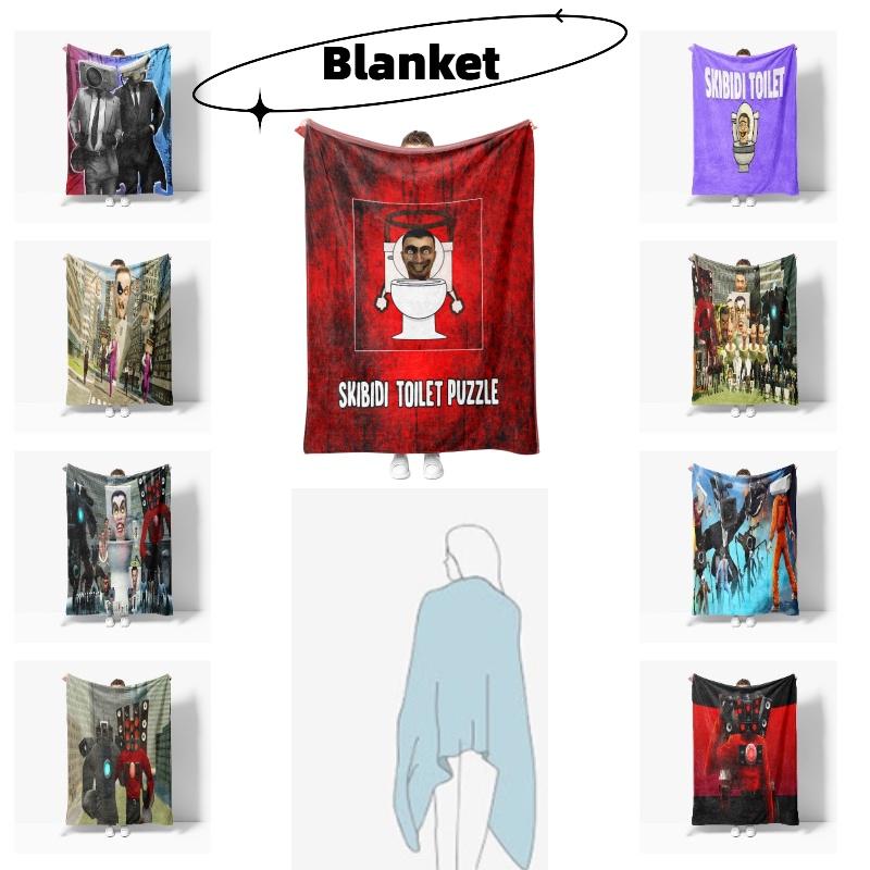 Die coolste Skibidi Toilettendecke – warme und weiche Flanelldecke für alle Jahreszeiten