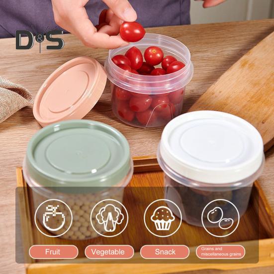 4Pcs Salad Dressing Containers 500ml BPA-Free Food Container for Snacks Condiment Sauce Reusable Sauce Cups for Lunch Box Fruit Nuts Yogurt Storage