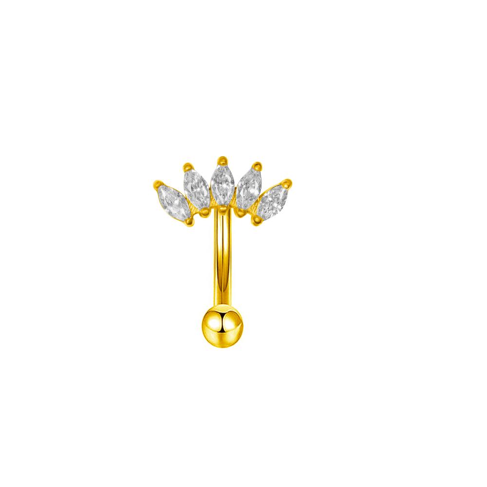 Rook piercing Butterfly Ear Cartilage Eyebrow Tragus Helix Piercing Stud Curved barbell Wholesale Body Jewelry